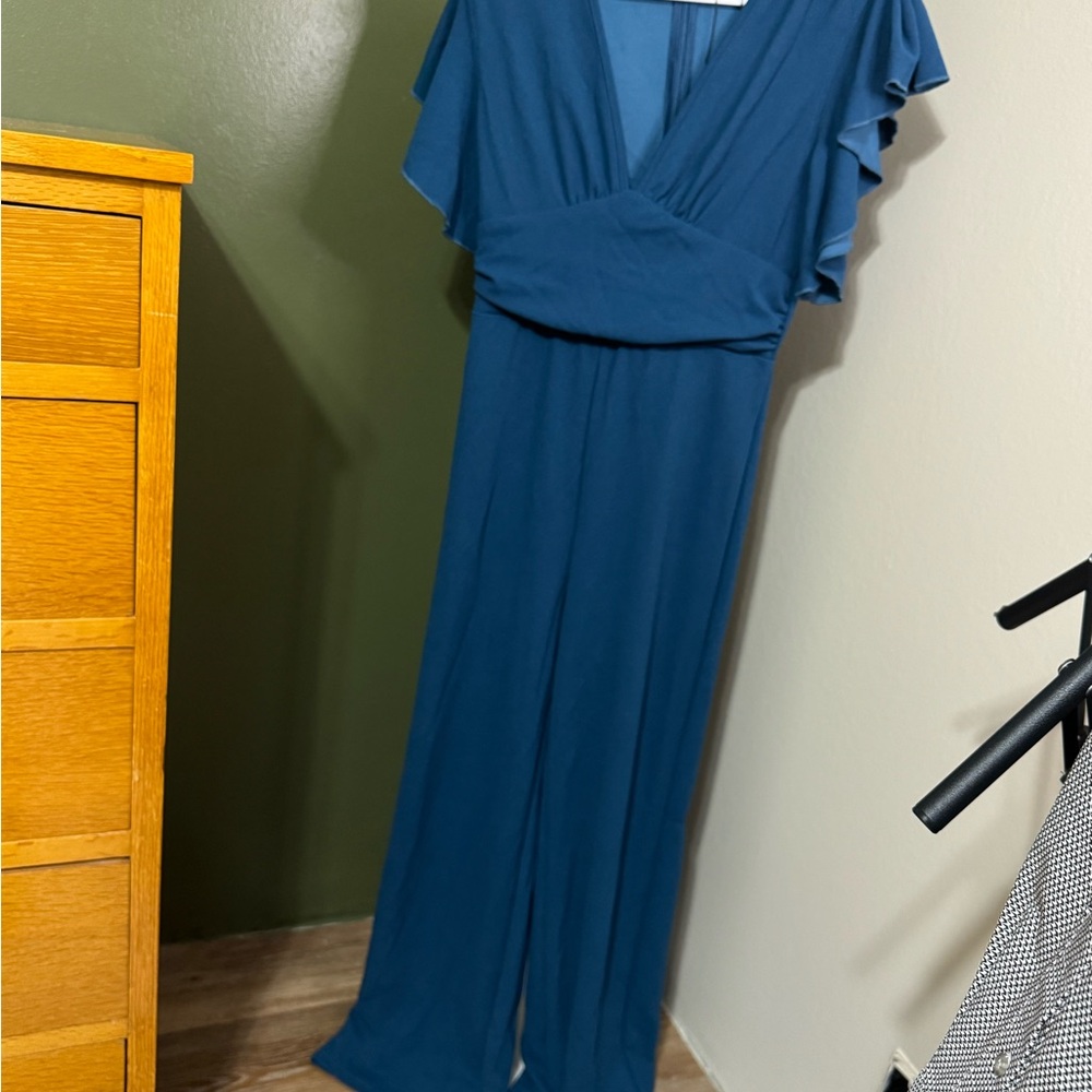 SHEIN Blue Zippered Top